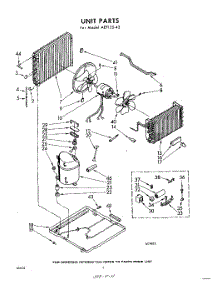 02 - Unit parts for Whirlpool Air Conditioner AEF12542 / from AppliancePartsPros.com