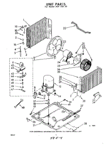 04 - Unit parts for Whirlpool Air Conditioner AEF25030 / from AppliancePartsPros.com