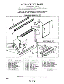 08 - Accessory Kit parts for Whirlpool Air Conditioner AEF25030 / from AppliancePartsPros.com