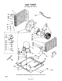 04 - Unit parts for Whirlpool Air Conditioner AEF25031 / from AppliancePartsPros.com