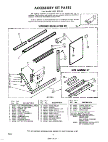 08 - Accessory Kit parts for Whirlpool Air Conditioner AEF25031 / from AppliancePartsPros.com