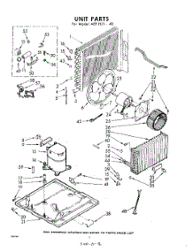 02 - Unit parts for Whirlpool Air Conditioner AEFH2140 / from AppliancePartsPros.com