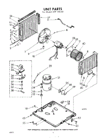 04 - Unit parts for Whirlpool Air Conditioner AFF14040 / from AppliancePartsPros.com