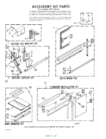 08 - Accessory Kit parts for Whirlpool Air Conditioner AFF14041 / from AppliancePartsPros.com