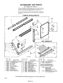 08 - Accessory Kit parts for Whirlpool Air Conditioner AFF18540 / from AppliancePartsPros.com