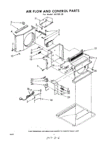 06 - Air Flow And Control parts for Whirlpool Air Conditioner AEJ10020 / from AppliancePartsPros.com