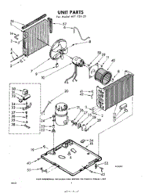 04 - Unit parts for Whirlpool Air Conditioner AFFE0820 / from AppliancePartsPros.com