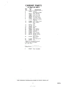 03 - Section parts for Whirlpool Air Conditioner AFFE0821 / from AppliancePartsPros.com