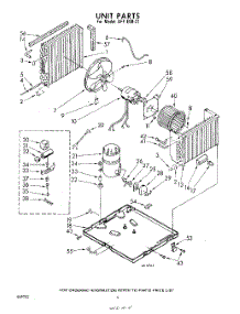 04 - Unit parts for Whirlpool Air Conditioner AFFE0821 / from AppliancePartsPros.com