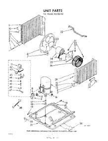 04 - Unit parts for Whirlpool Air Conditioner AEJ18040 / from AppliancePartsPros.com