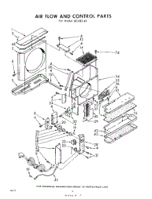 06 - Air Flow And Control parts for Whirlpool Air Conditioner AEJ18040 / from AppliancePartsPros.com