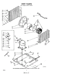 02 - Unit parts for Whirlpool Air Conditioner AFFE1840 / from AppliancePartsPros.com
