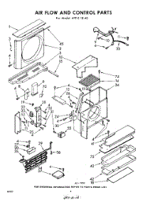 04 - Air Flow And Control parts for Whirlpool Air Conditioner AFFE1840 / from AppliancePartsPros.com