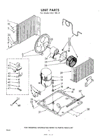 04 - Unit parts for Whirlpool Air Conditioner AEJ18041 / from AppliancePartsPros.com