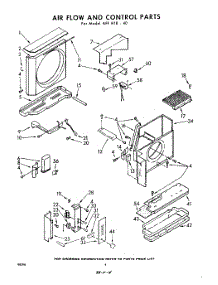 04 - Air Flow And Control parts for Whirlpool Air Conditioner AFFH1840 / from AppliancePartsPros.com