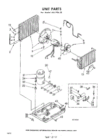 04 - Unit parts for Whirlpool Air Conditioner AEJP0620 / from AppliancePartsPros.com