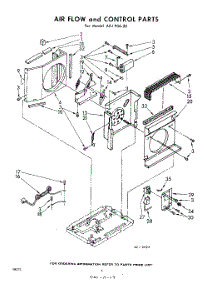 06 - Air Flow And Control parts for Whirlpool Air Conditioner AEJP0620 / from AppliancePartsPros.com
