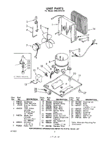02 - Section parts for Whirlpool Dehumidifier AHA01520 / from AppliancePartsPros.com