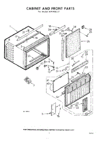 02 - Section parts for Whirlpool Air Conditioner AFFP8021 / from AppliancePartsPros.com