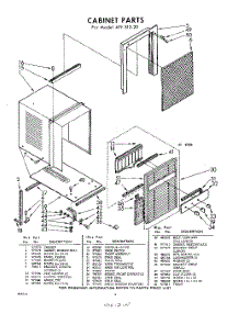 04 - Section parts for Whirlpool Air Conditioner AFFS1020 / from AppliancePartsPros.com