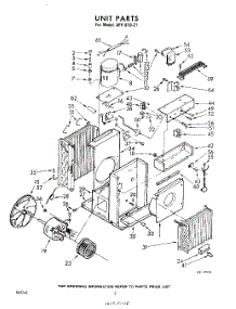 02 - Section parts for Whirlpool Air Conditioner AFFS1021 / from AppliancePartsPros.com