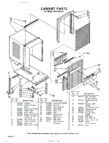04 - Section parts for Whirlpool Air Conditioner AFFS1021 / from AppliancePartsPros.com