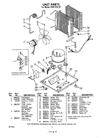 02 - Section parts for Whirlpool Dehumidifier AHA03020 / from AppliancePartsPros.com