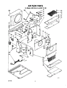 04 - Air Flow parts for Whirlpool Air Conditioner AKFE1140 / from AppliancePartsPros.com