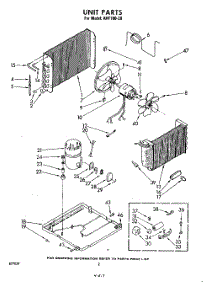 02 - Unit parts for Whirlpool Air Conditioner AHF10020 / from AppliancePartsPros.com