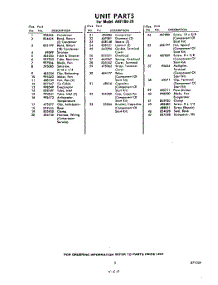 03 - Section parts for Whirlpool Air Conditioner AHF10020 / from AppliancePartsPros.com