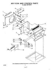04 - Air Flow And Control parts for Whirlpool Air Conditioner AHF10020 / from AppliancePartsPros.com