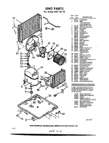 02 - Unit parts for Whirlpool Air Conditioner AWC10120 / from AppliancePartsPros.com