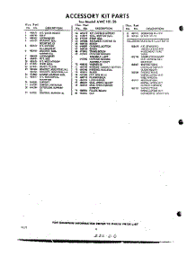 06 - Lit / Optional parts for Whirlpool Air Conditioner AWC10120 / from AppliancePartsPros.com