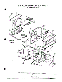 03 - Air Flow And Control parts for Whirlpool Air Conditioner AWC10220 / from AppliancePartsPros.com