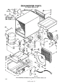 02 - Section parts for Whirlpool Dehumidifier ADAE1420 / from AppliancePartsPros.com