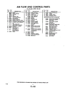 04 - Lit / Optional parts for Whirlpool Air Conditioner AWC11020 / from AppliancePartsPros.com