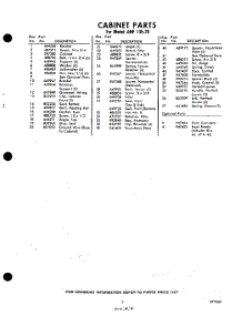 03 - Section parts for Whirlpool Air Conditioner AHF13520 / from AppliancePartsPros.com