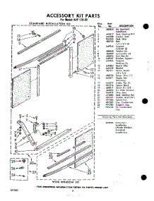 08 - Accessory Kit parts for Whirlpool Air Conditioner AHF13520 / from AppliancePartsPros.com