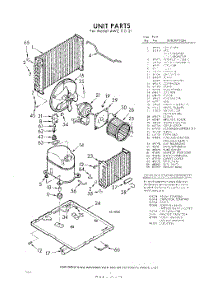 02 - Unit parts for Whirlpool Air Conditioner AWC11021 / from AppliancePartsPros.com