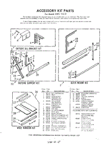 05 - Accessory Kit parts for Whirlpool Air Conditioner AWC11021 / from AppliancePartsPros.com
