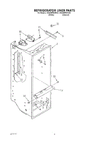 02 - Refrigerator Liner parts for Whirlpool Refrigerator AS22BRXAN00 / from AppliancePartsPros.com