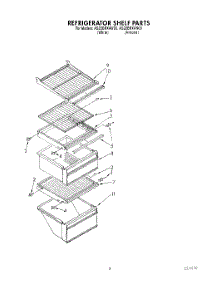 03 - Refrigerator Shelf parts for Whirlpool Refrigerator AS22BRXAN00 / from AppliancePartsPros.com
