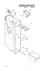 04 - Freezer Liner parts for Whirlpool Refrigerator AS22BRXAN00 / from AppliancePartsPros.com