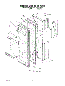 06 - Refrigerator Door parts for Whirlpool Refrigerator AS22BRXAN00 / from AppliancePartsPros.com