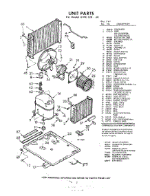 02 - Unit parts for Whirlpool Air Conditioner AWC12040 / from AppliancePartsPros.com