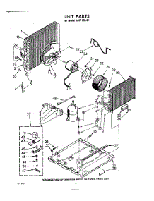 04 - Unit parts for Whirlpool Air Conditioner AHF13521 / from AppliancePartsPros.com