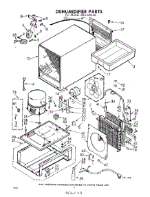 02 - Section parts for Whirlpool Dehumidifier ADAE2020 / from AppliancePartsPros.com