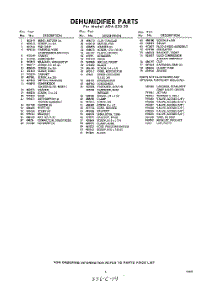 03 - Section parts for Whirlpool Dehumidifier ADAE2020 / from AppliancePartsPros.com