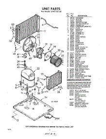 02 - Unit parts for Whirlpool Air Conditioner AWC15040 / from AppliancePartsPros.com