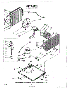 04 - Unit parts for Whirlpool Air Conditioner AHF14040 / from AppliancePartsPros.com
